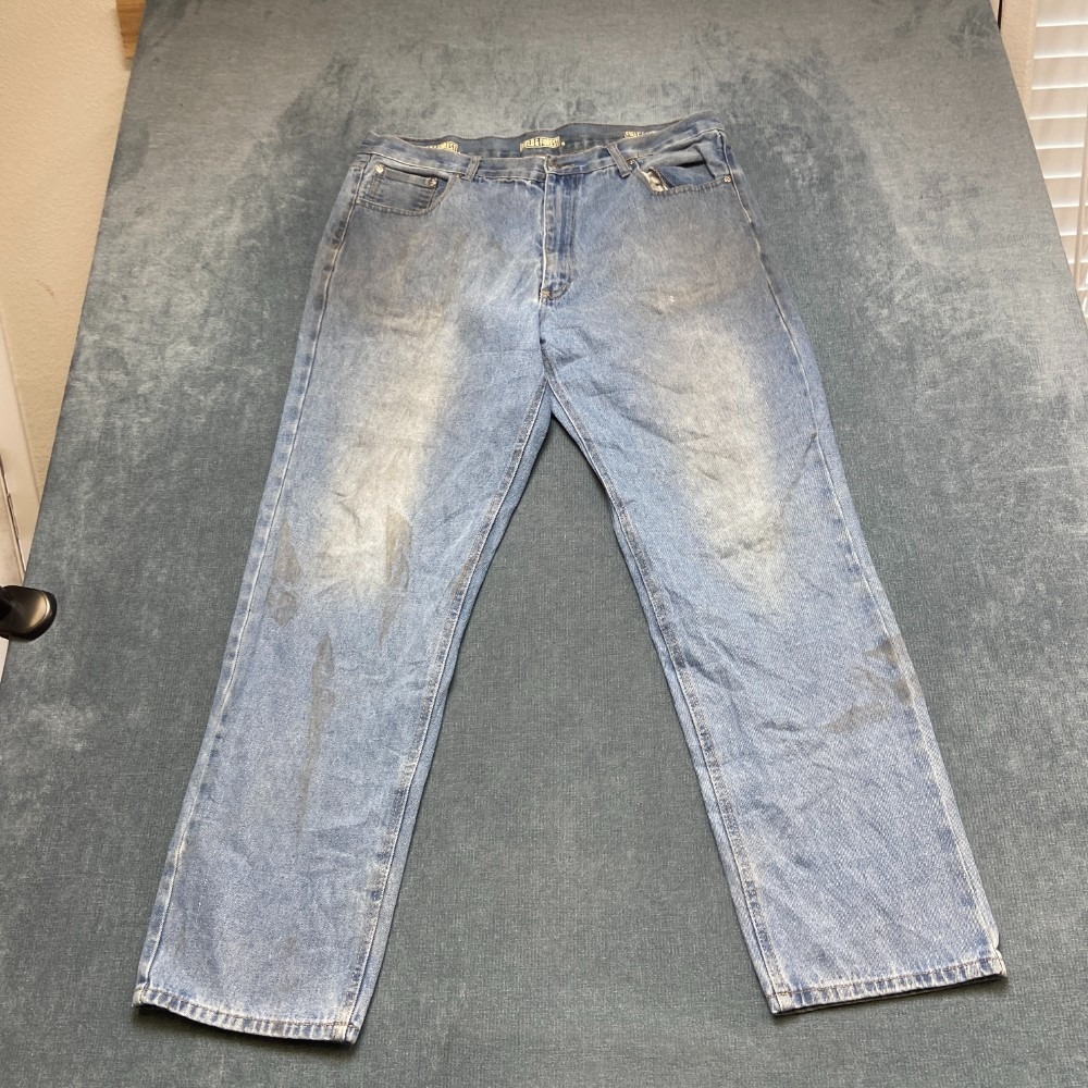 Field & Forest Jeans Mens 40x32 Blue Denim Cotton Non Stretch Casual High Rise